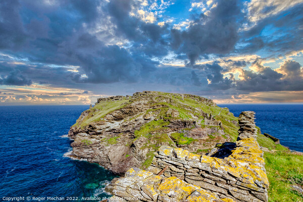 Mythical Tintagel Castle Picture Board by Roger Mechan