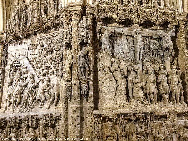 Exquisite Carved Crosses in Burgos Cathedral Picture Board by Roger Mechan