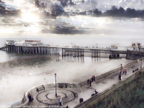 Charming Cromer Pier Picture Board by Roger Mechan