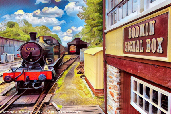 Rustic Charm of Bodmin Station Picture Board by Roger Mechan