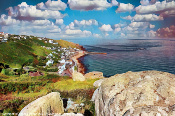 Coastal Oasis Picture Board by Roger Mechan