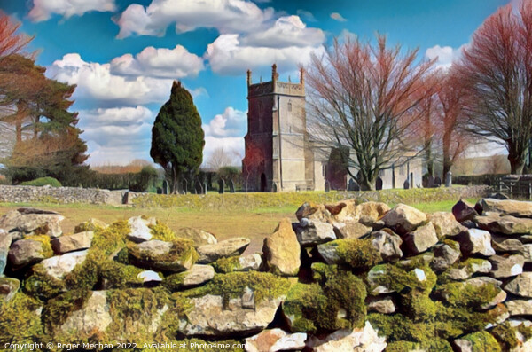 Serene Norman Church in Priddy, Somerset Picture Board by Roger Mechan