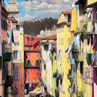 Buy canvas prints of Serene Beauty of Nice by Roger Mechan