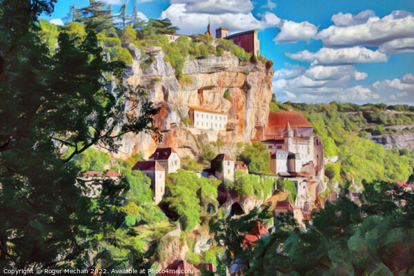 The Enchanting Houses of Rocamadour Picture Board by Roger Mechan