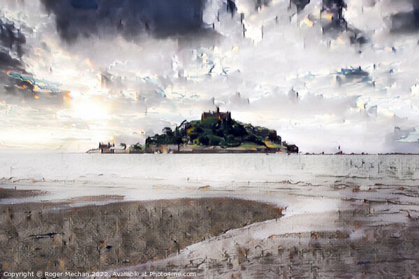 Enchanting View of St Michael's Mount Picture Board by Roger Mechan