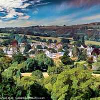 Buy canvas prints of Serenity of Chagford Village by Roger Mechan