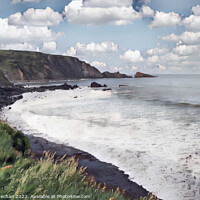 Buy canvas prints of Serene Welcombe Mouth Bay by Roger Mechan