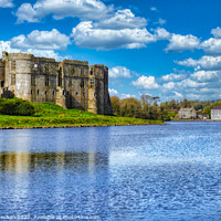 Buy canvas prints of Timeless beauty of Carew Castle by Roger Mechan