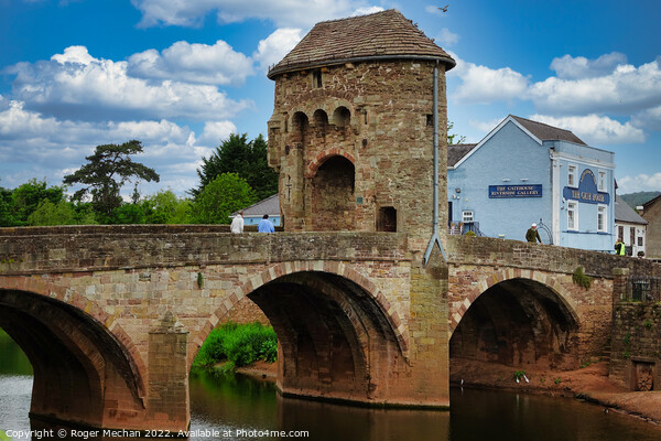 The Iconic Monnow Bridge Picture Board by Roger Mechan