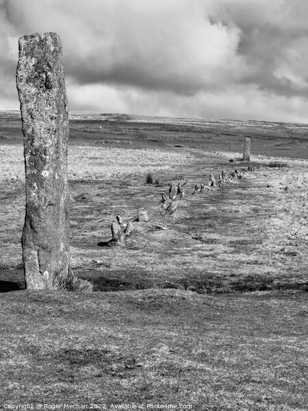 Enigmatic Megaliths on Drizzlecombe Dartmoor Picture Board by Roger Mechan