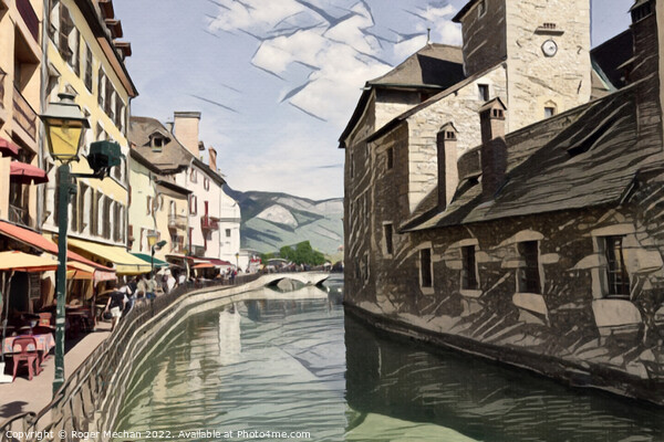 Serenity in Annecy Picture Board by Roger Mechan