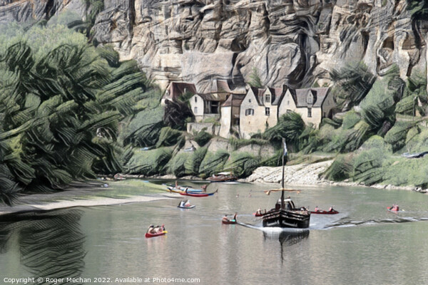 Life on the Dordogne Picture Board by Roger Mechan