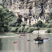 Buy canvas prints of Life on the Dordogne by Roger Mechan