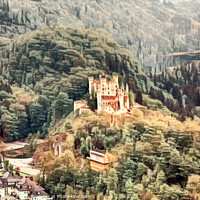 Buy canvas prints of Castle in the German Alps by Roger Mechan