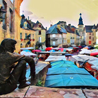 Buy canvas prints of The Watcher of Sarlat-la-Caneda by Roger Mechan