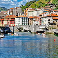 Buy canvas prints of Serene Scene in Basque Country by Roger Mechan