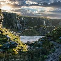 Buy canvas prints of The Hidden Lake of Foggintor Quarry by Roger Mechan