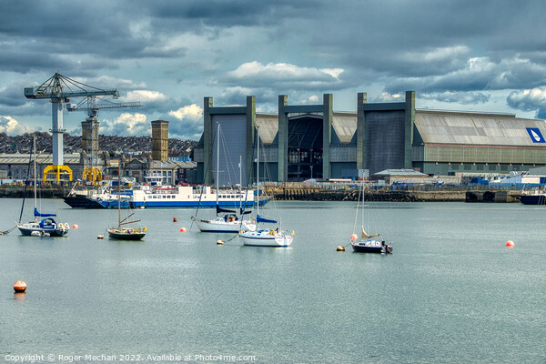 Devonport Dockyard Dominates the Skyline Picture Board by Roger Mechan