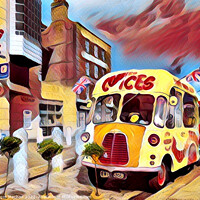 Buy canvas prints of Cool Britannia on Wheels by Roger Mechan