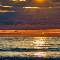 Buy canvas prints of Serene Sunset on Whitesands Beach by Roger Mechan