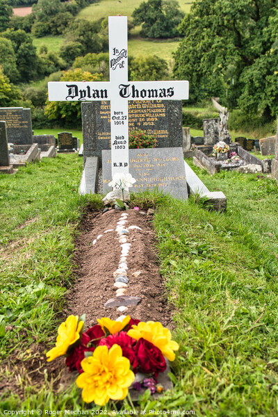 Dylan Thomas' Final Resting Place Picture Board by Roger Mechan