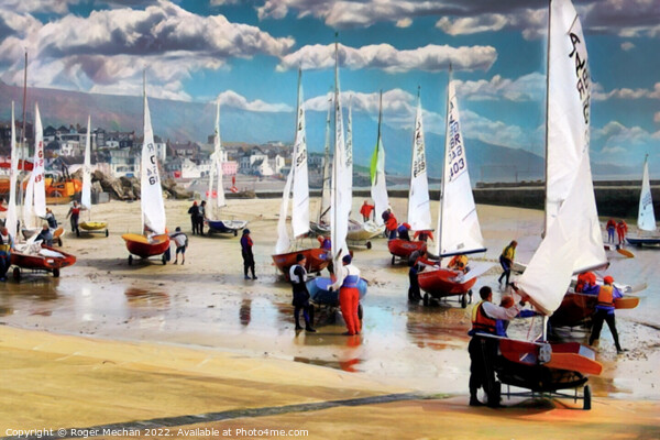 Sailing Haven on the Jurassic Coast Picture Board by Roger Mechan