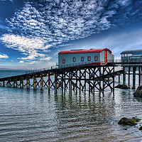 Buy canvas prints of Tenby's Historic Lifeboat Stations by Roger Mechan