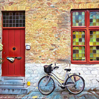 Buy canvas prints of The Colourful French Resting Place by Roger Mechan