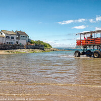 Buy canvas prints of Historic Sea Tractor Approaching Pilchard Inn by Roger Mechan