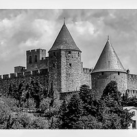 Buy canvas prints of The Old City of Carcassonne by Roger Mechan