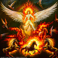 Buy canvas prints of Descending Angel by Roger Mechan