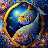 Buy canvas prints of Pisces Reef Romance by Roger Mechan