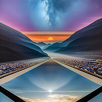Buy canvas prints of Cosmic Mirror by Roger Mechan