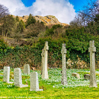 Buy canvas prints of Serenity in St Leonards Churchyard by Roger Mechan
