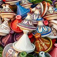 Buy canvas prints of "Vibrant Symphony of Tagines" by Roger Mechan