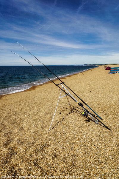 Gone fishing in Dorset Picture Board by Roger Mechan