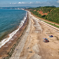 Buy canvas prints of Dawlish beach and Teignmouth by Roger Mechan