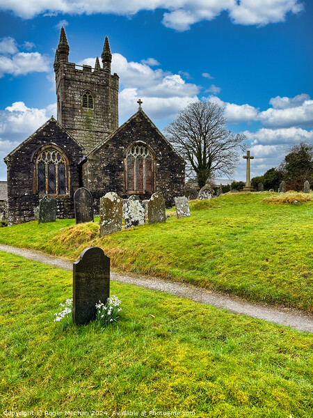 Sheepstor church  Dartmoor Devon Picture Board by Roger Mechan