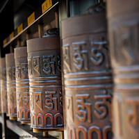 Buy canvas prints of Tibetan prayer wheel by Adelaide Lin