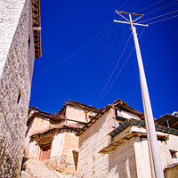 Buy canvas prints of Traditional Tibetan houses by Adelaide Lin