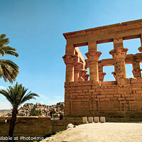Buy canvas prints of Trajan's Kiosk at Philae ISIS Temple by Adelaide Lin