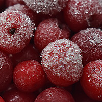 Buy canvas prints of Frozen cherries by Stan Lihai