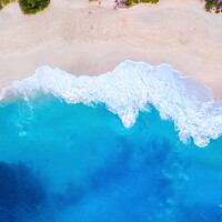 Buy canvas prints of Aerial view of Kelingking Beach in Nusa Penida island by Stan Lihai