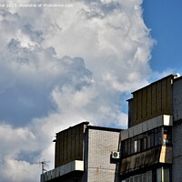 Buy canvas prints of Building on cloud background by Stan Lihai