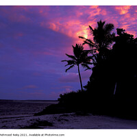Buy canvas prints of Sunset coastal sky by Mehmood Neky