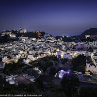 Buy canvas prints of Casares Spanish town at night by Giles Rocholl