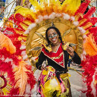 Buy canvas prints of Colourful carnival parade by Giles Rocholl