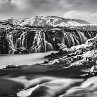 Buy canvas prints of Dramatic waterfall Iceland by Giles Rocholl