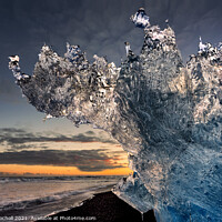 Buy canvas prints of Sea ice Jokulsarlon Iceland by Giles Rocholl