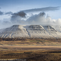 Buy canvas prints of Trollaskagi snow covered mountains North Iceland by Giles Rocholl